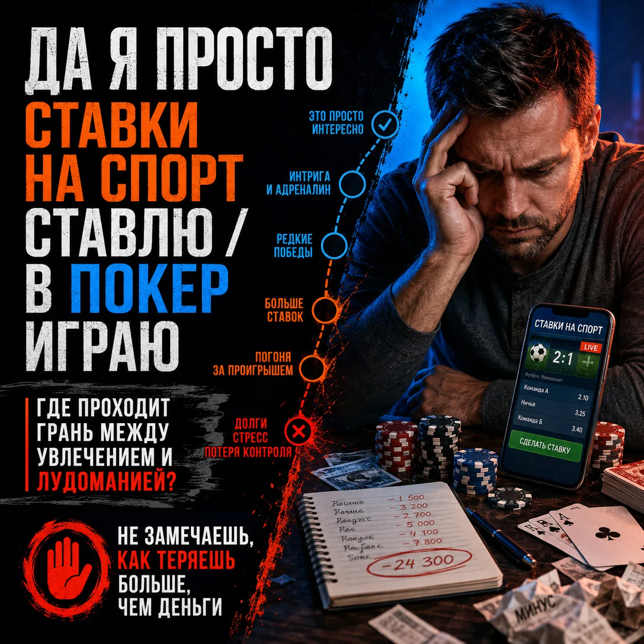 🎰 «Да я просто ставки на спорт ставлю / расслабляюсь в игре»: где проходит грань между...