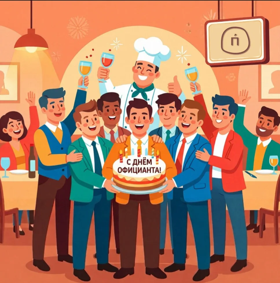 Коллеги! От всего сердца поздравляем вас с Днём официанта 🎉