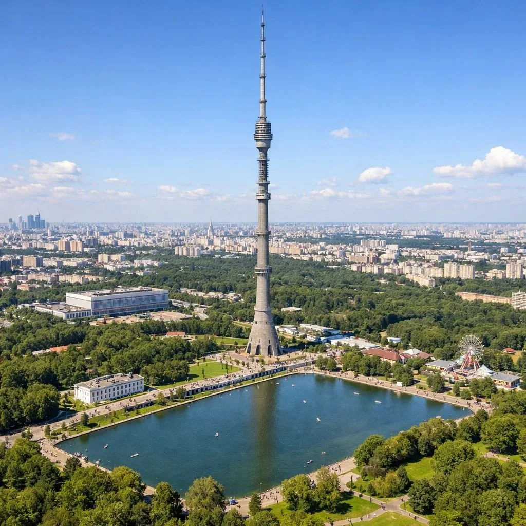 🖇Интересные факты об Останкинской башне

1⃣Когда в Москве начали строить Останкинскую телебашню, мн