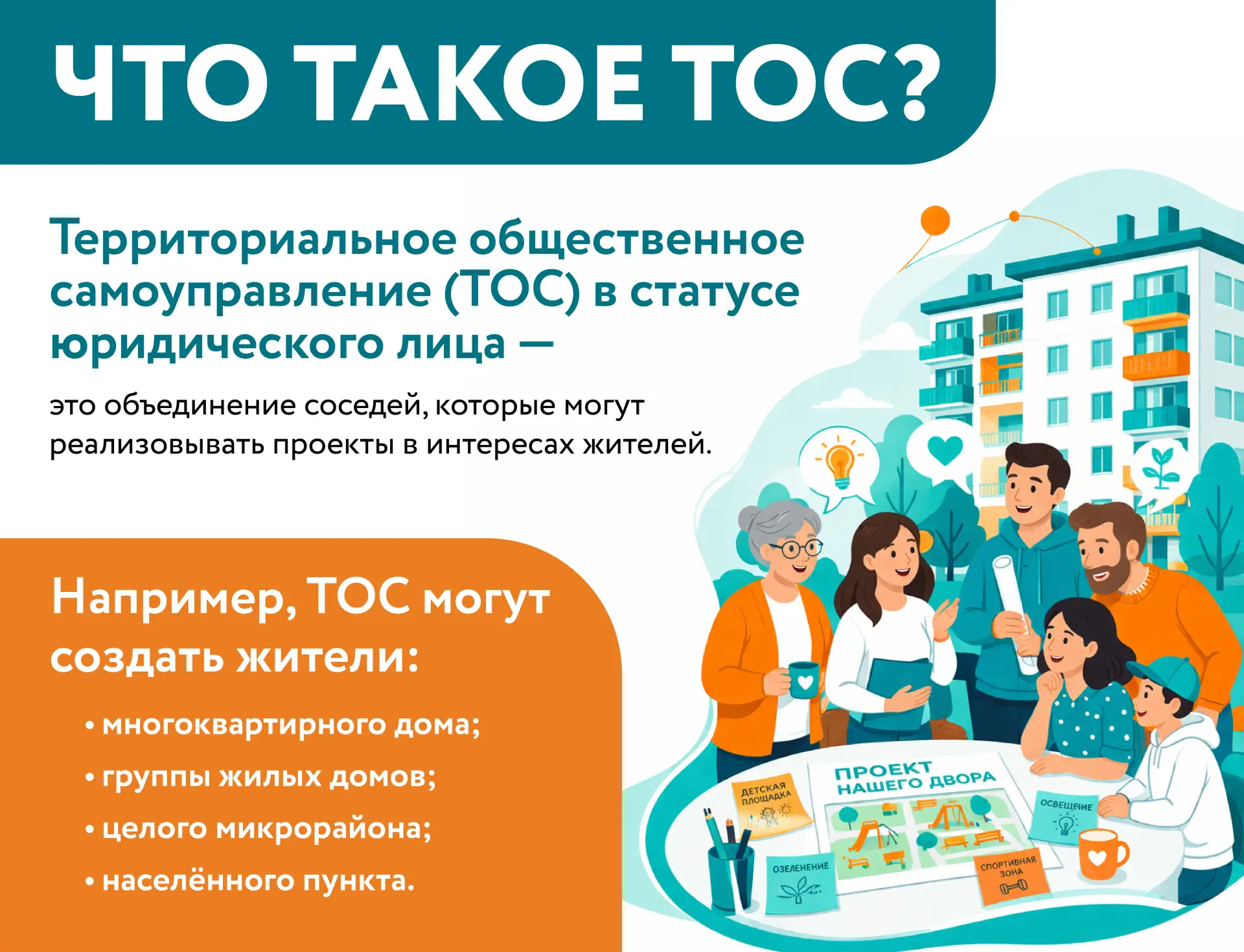 🏘 Хотите сделать свой район лучше? Создайте ТОС!