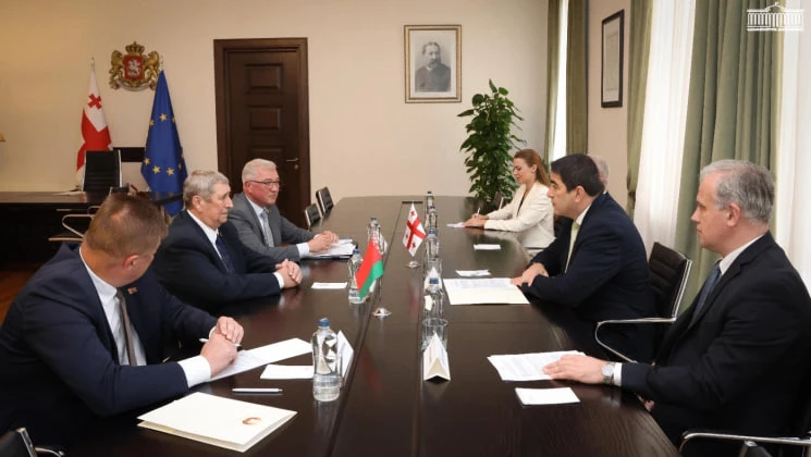 🇬🇪🇧🇾 Спикер парламента Грузии Шалва Папуашвили встретился с делегацией белорусских ...