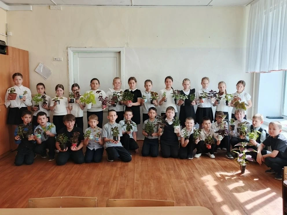 Красивая клумба своими руками 🪴👍Учащиеся 3б класса Лицея имени Г. С. Шпагина вместе с...