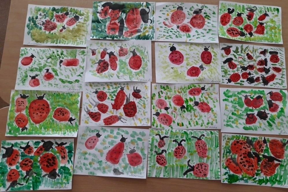 🌿🐞 «Божьи коровки на полянке»!