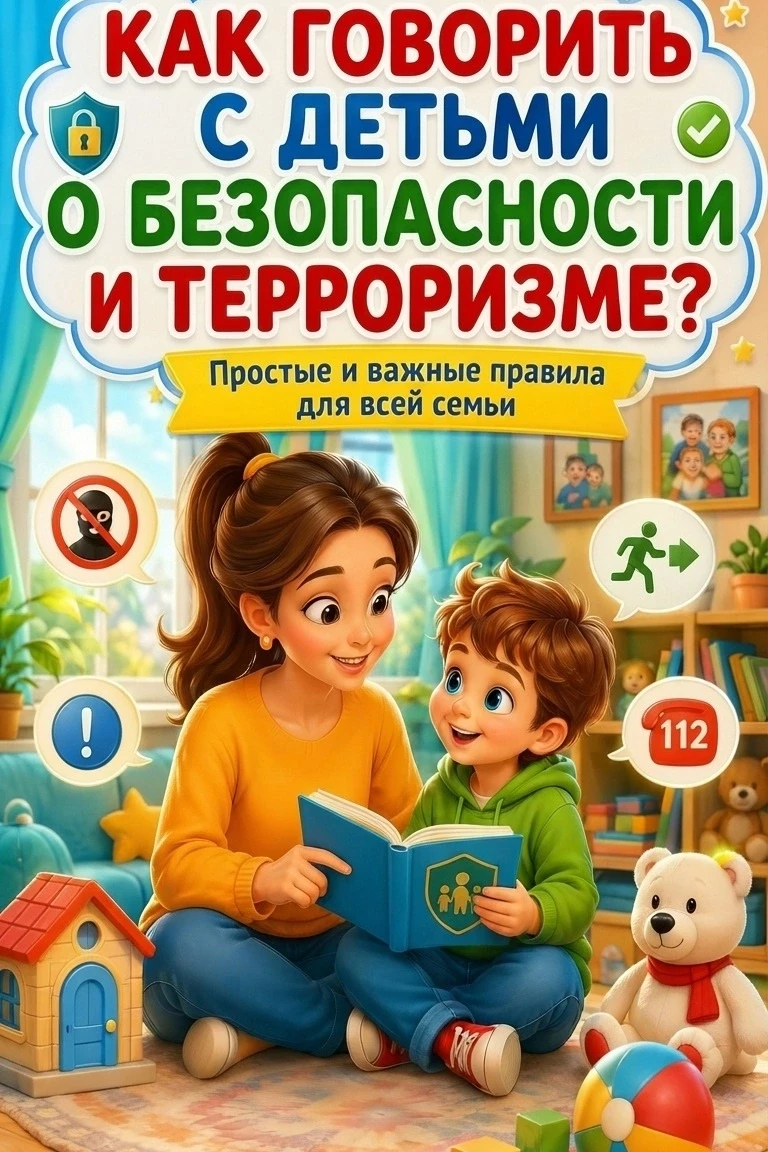 Как говорить с детьми о безопасности и терроризме?👆