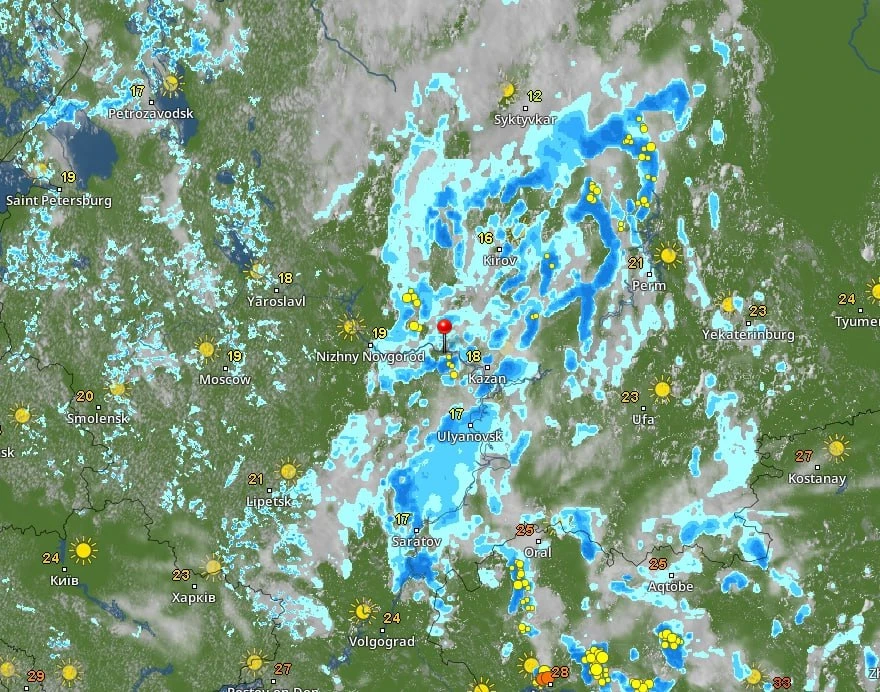 🌦 Погоду в Чувашии в ближайшие сутки будет определять волновой циклон. Под его влияние...