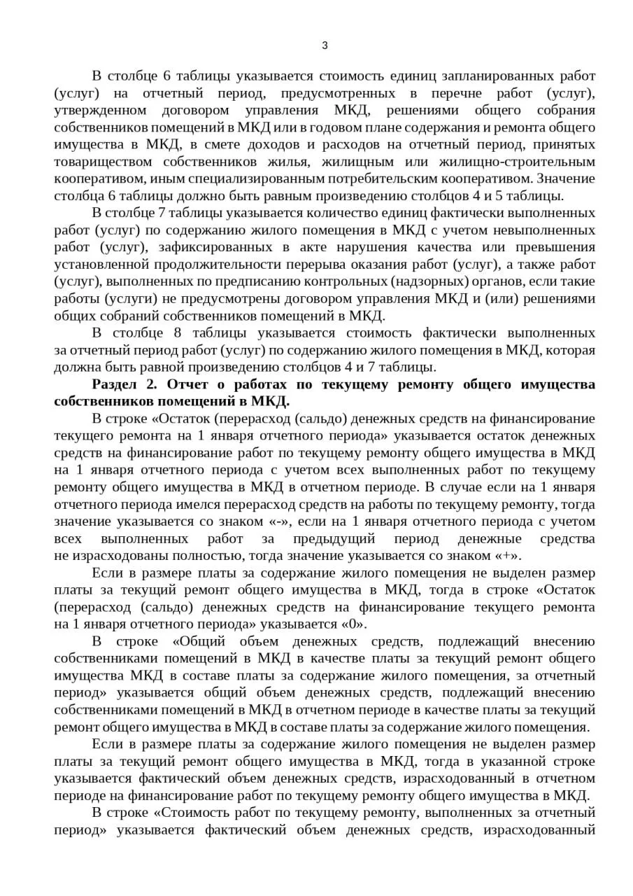 ЧТО ДОЛЖНО БЫТЬ В ГОДОВОМ ОТЧЁТЕ организации, управляющей многоквартирным домом, СОСТАВЛЕННОМ ПО НОВ