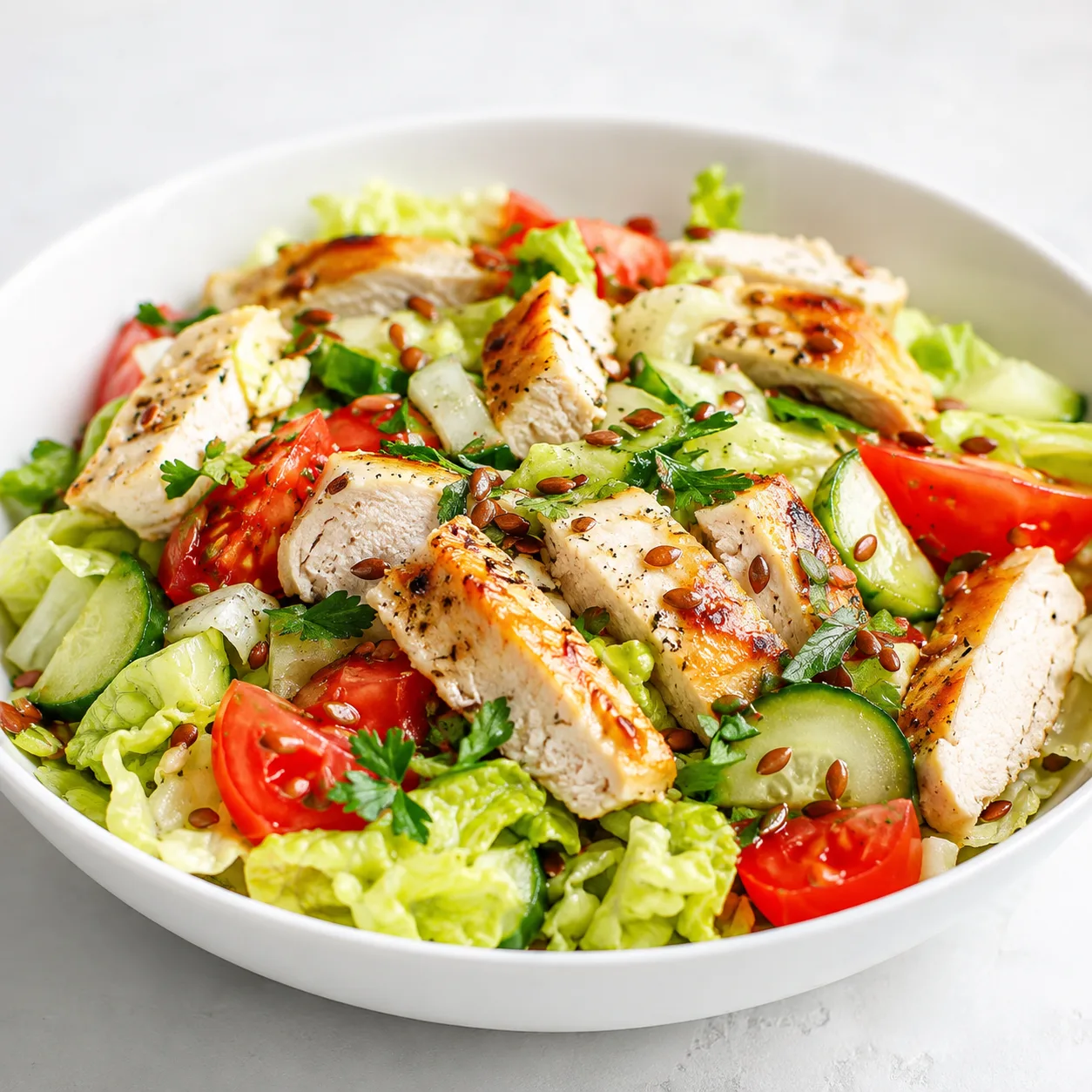🥗 Куриная грудка со свежим салатом