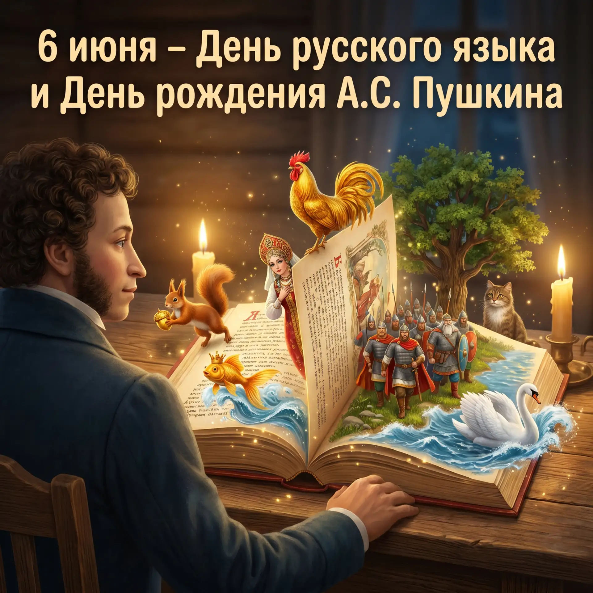 Сегодня мы отмечаем день русского языка и день рождения великого русского поэта — Александра Сергеев