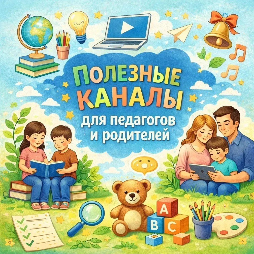 🖇Сохраняйте полезные каналы для педагогов и родителей.