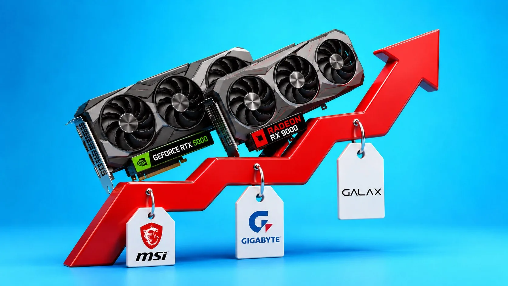 💰 RTX 50 и RX 9000 снова подорожали