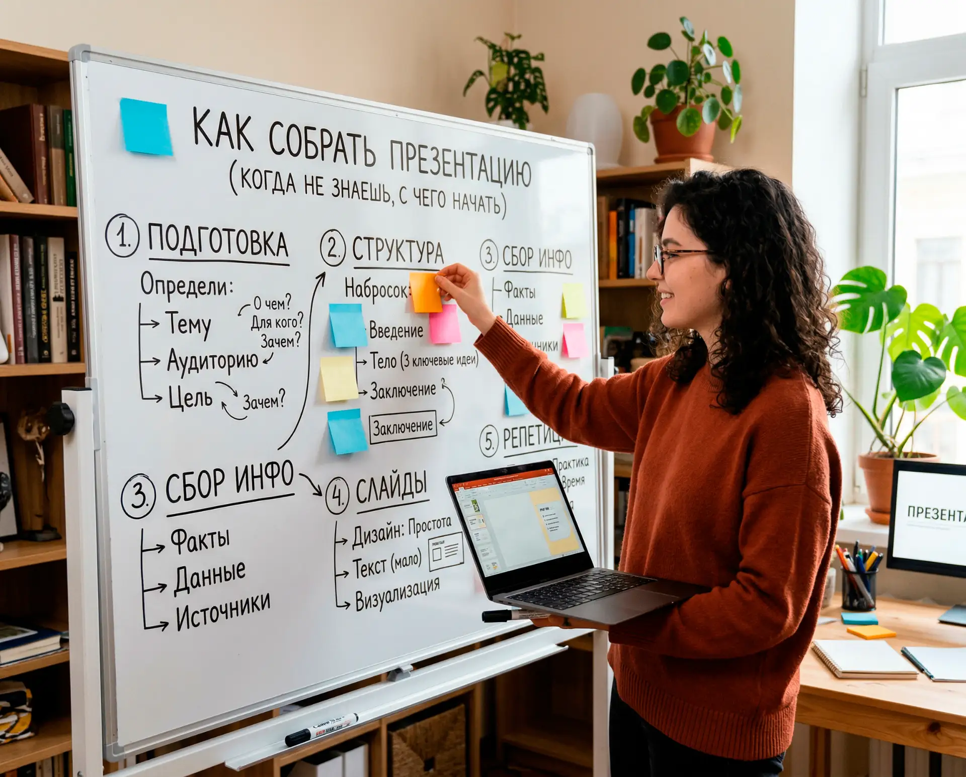 Как собрать презентацию, если не знаешь, с чего начать? 🤔

Сделать хорошую презентацию бывает непро
