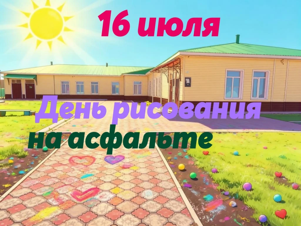 💥  Сегодня — День рисования на асфальте! 
🎨 Иногда для счастливого детства нужно совсем немного: к