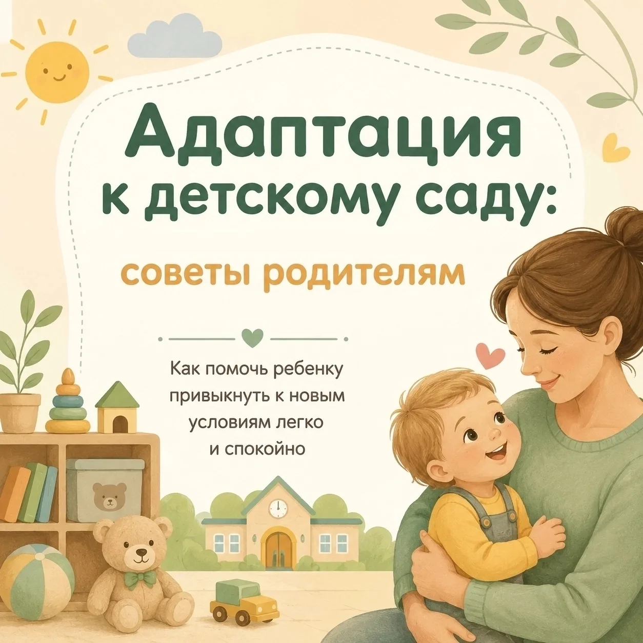 Адаптация к детскому саду — процесс, который требует времени, терпения и поддержки взрослых. Каждый 