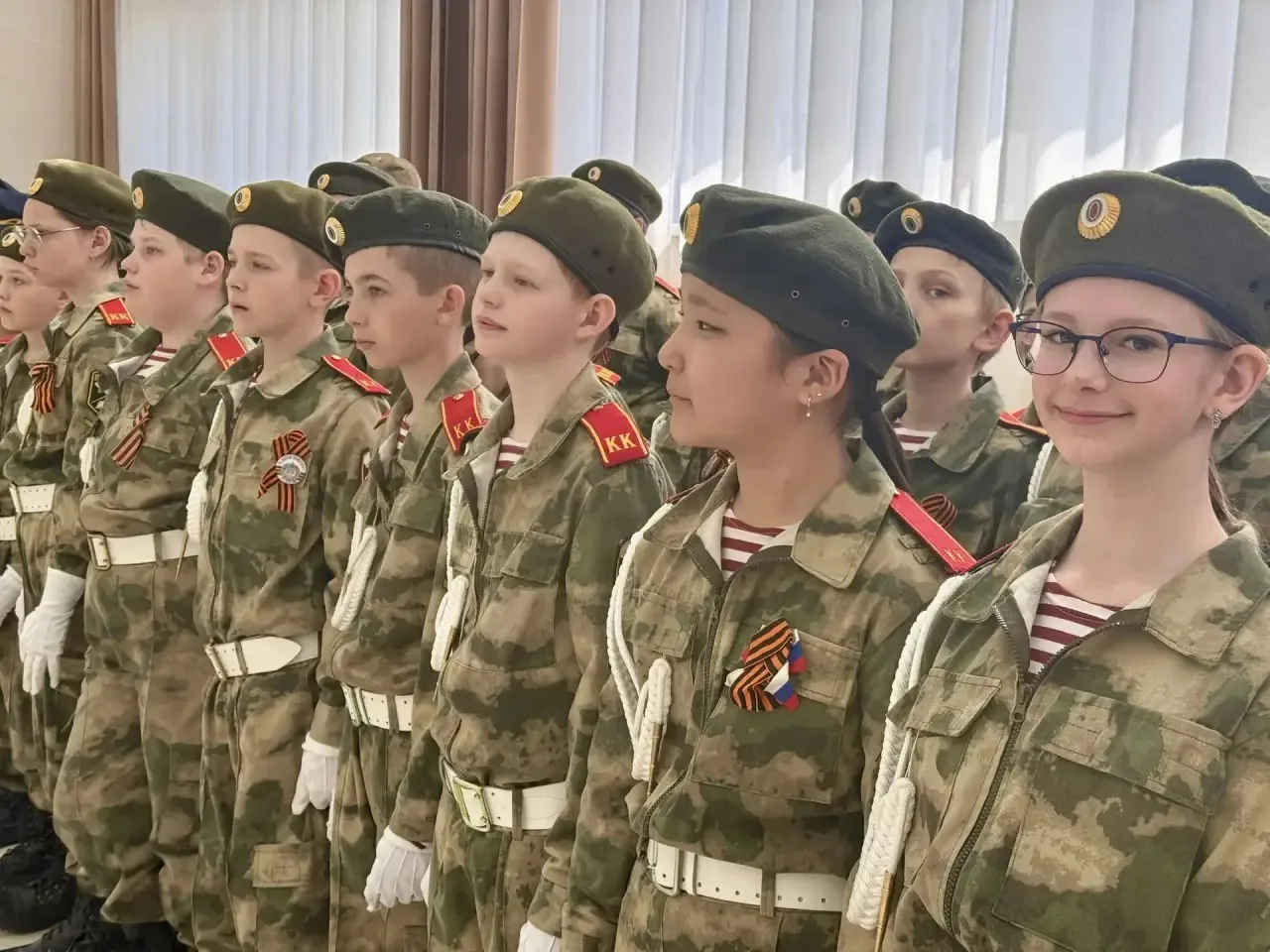 #КадетскийКласс  🪖 Кадетский класс на посвящении в юнармейцы! 🪖  Наш кадетский класс с гордостью при
