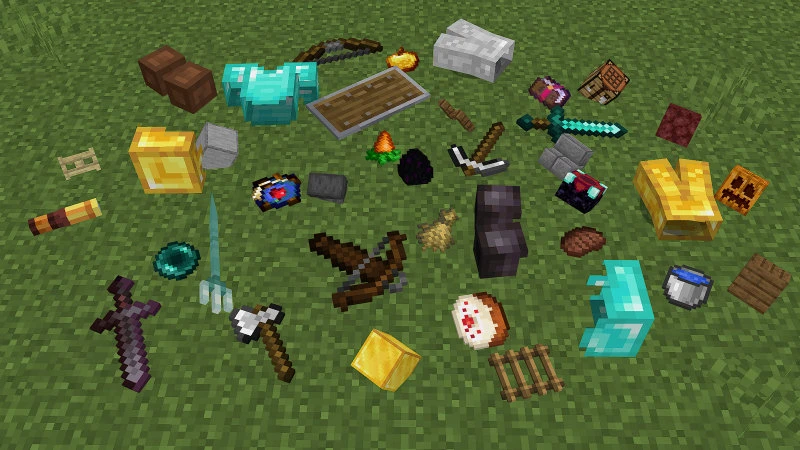 Add-on "Item&Physics" Добавьте движения в свой мир с помощью дополнения: реалистичные предметы, пада