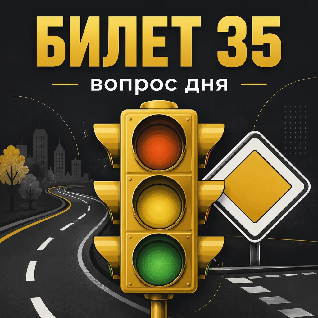 🚦 Вопрос из билета 35