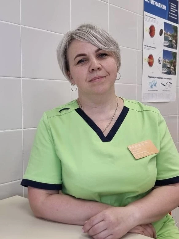 Медицинская сестра  Среднеахтубинской поликлиники Гаврилова Елена Владимировна отмечает свой юбилей.