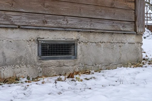 🌬Продухи в фундаменте зимой