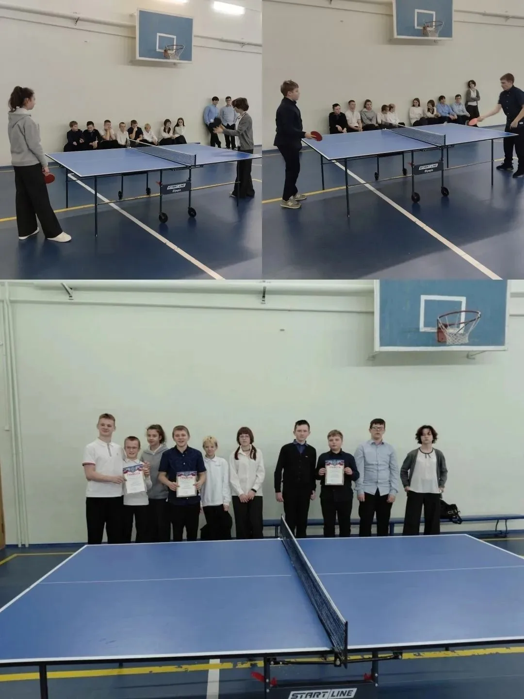 📣 Командное первенство по настольному теннису среди 7 классов!  🏓 4 февраля в спортивном зале школы 