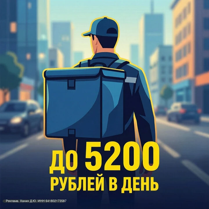 Нужны курьеры в доставку еды. авто/мото/вело/пешие Без опыта. Можно с 16 лет. Можно из СНГ  до 5200 