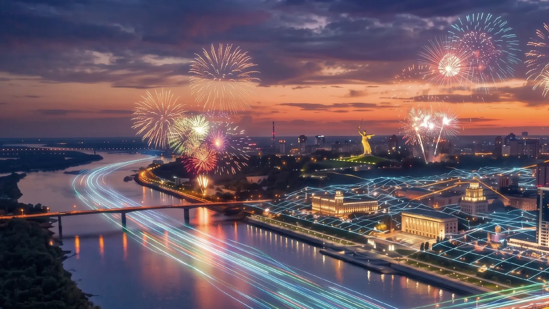 🎉 Волгограду — 437 лет: город великой истории и цифрового будущего!🏙️
