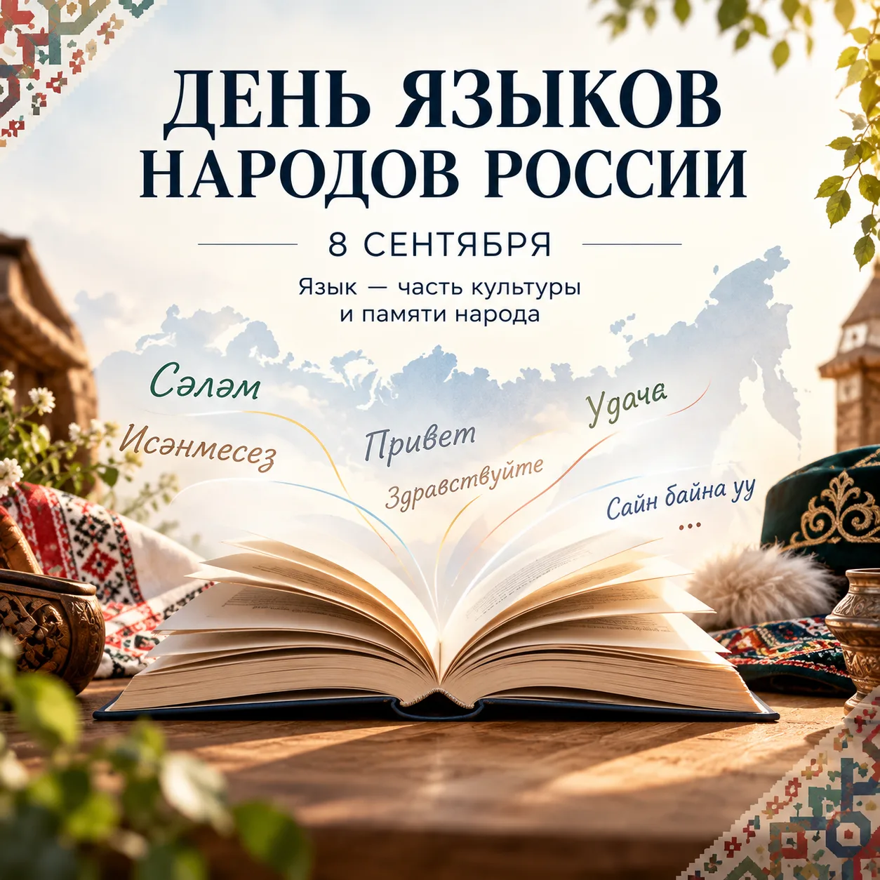 🇷🇺 Сегодня впервые отмечают День языков народов Российской Федерации