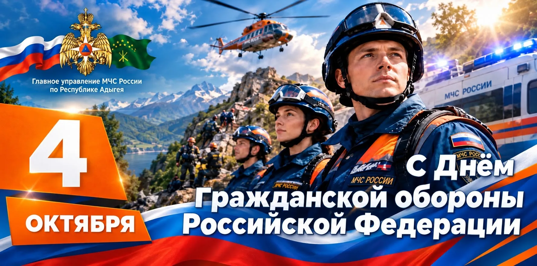 Поздравление начальника Главного управления с Днем Гражданской обороны России!
