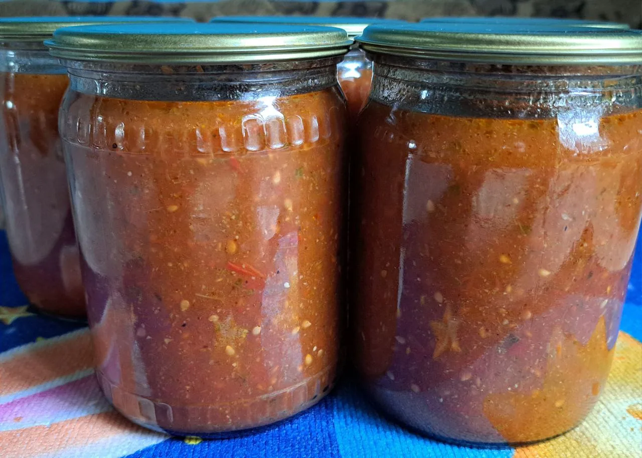 Томатный соус с базиликом на зиму 🍅