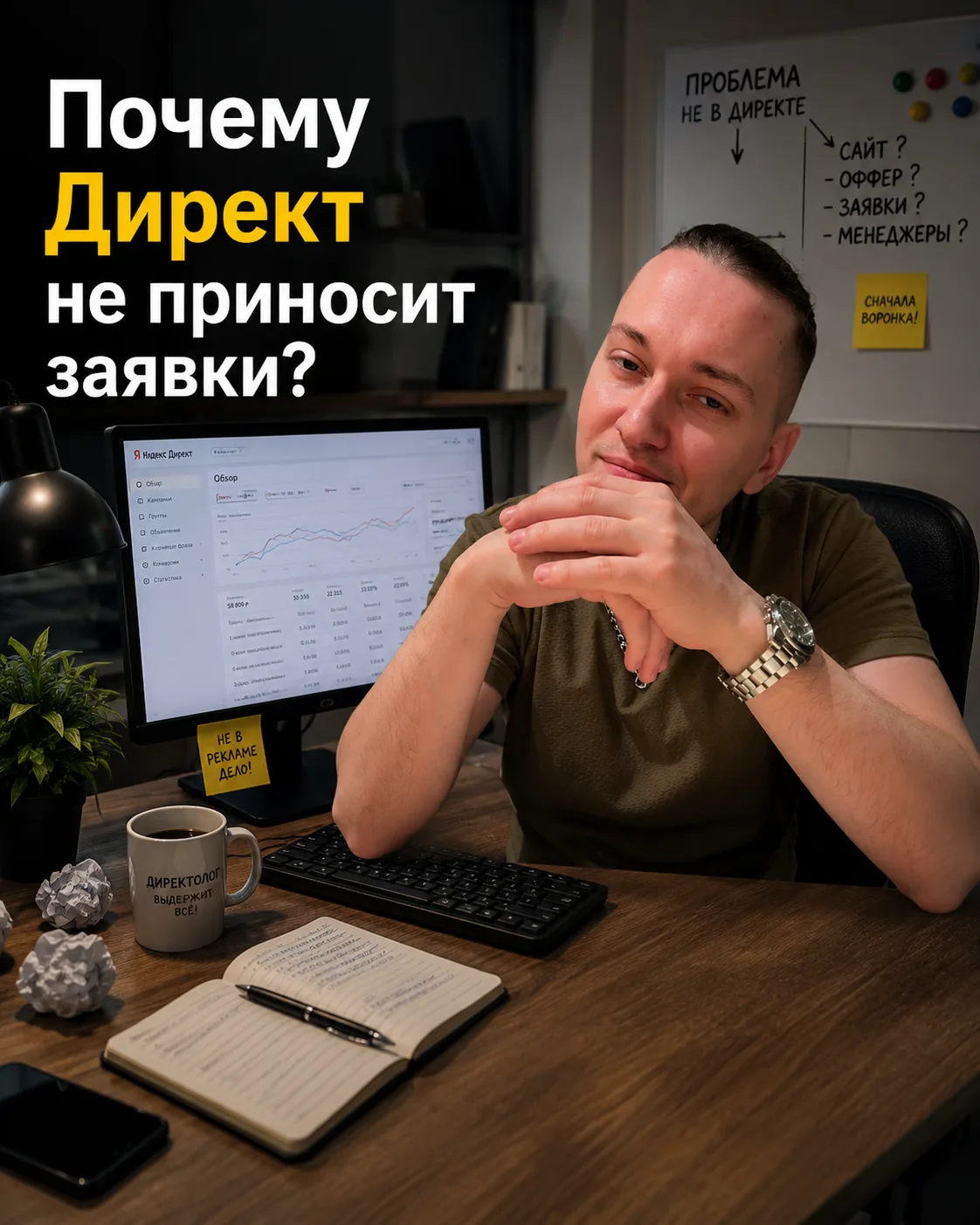 Почему Директ не приносит заявки?