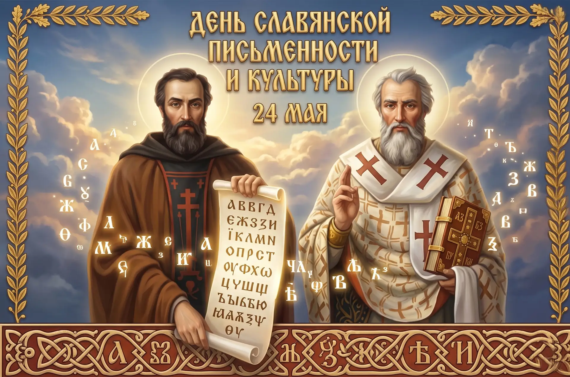 24 мая отмечается День славянской письменности и культуры, приуроченный ко дню памяти с...