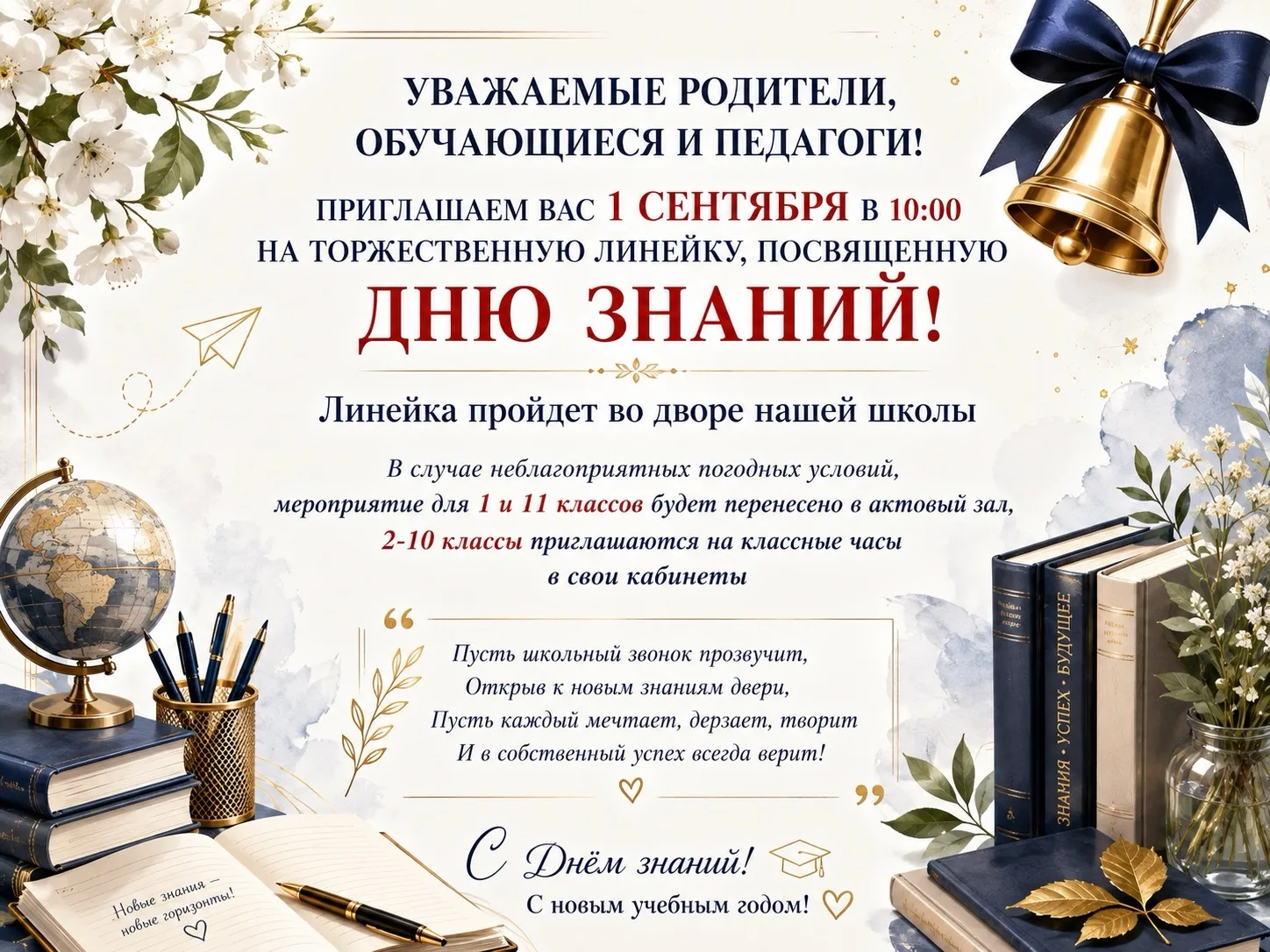 🎓 Дорогие обучающиеся, уважаемые родители и педагоги!