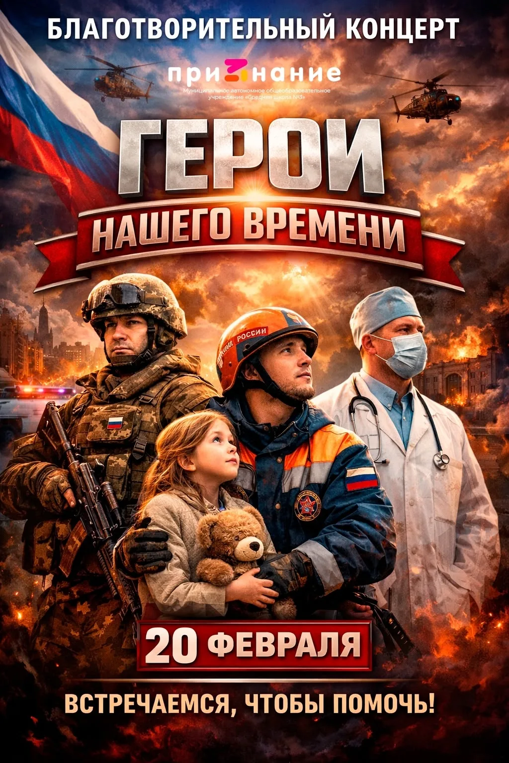 Благотворительный концерт "Герои нашего времени" 🎉Это будет особенный вечер, наполненный теплом, улы