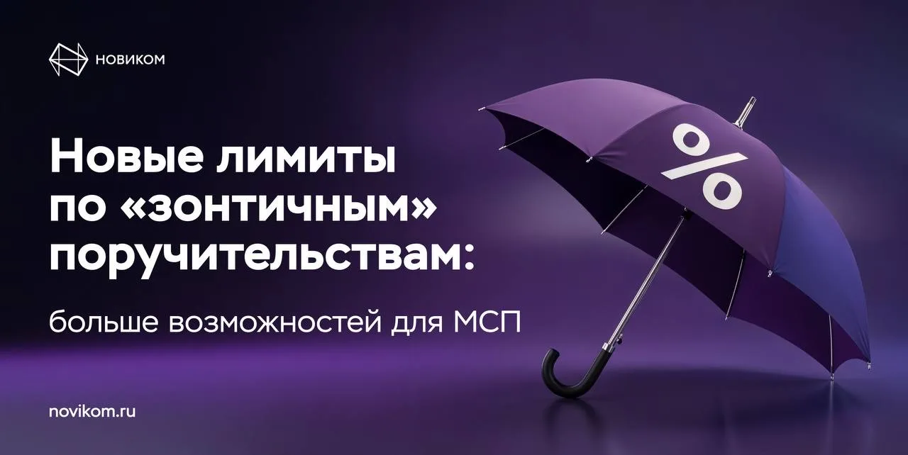 🤝 Расширяем поддержку малого и среднего бизнеса  НОВИКОМ получил новые лимиты по «зонтичным» поручит