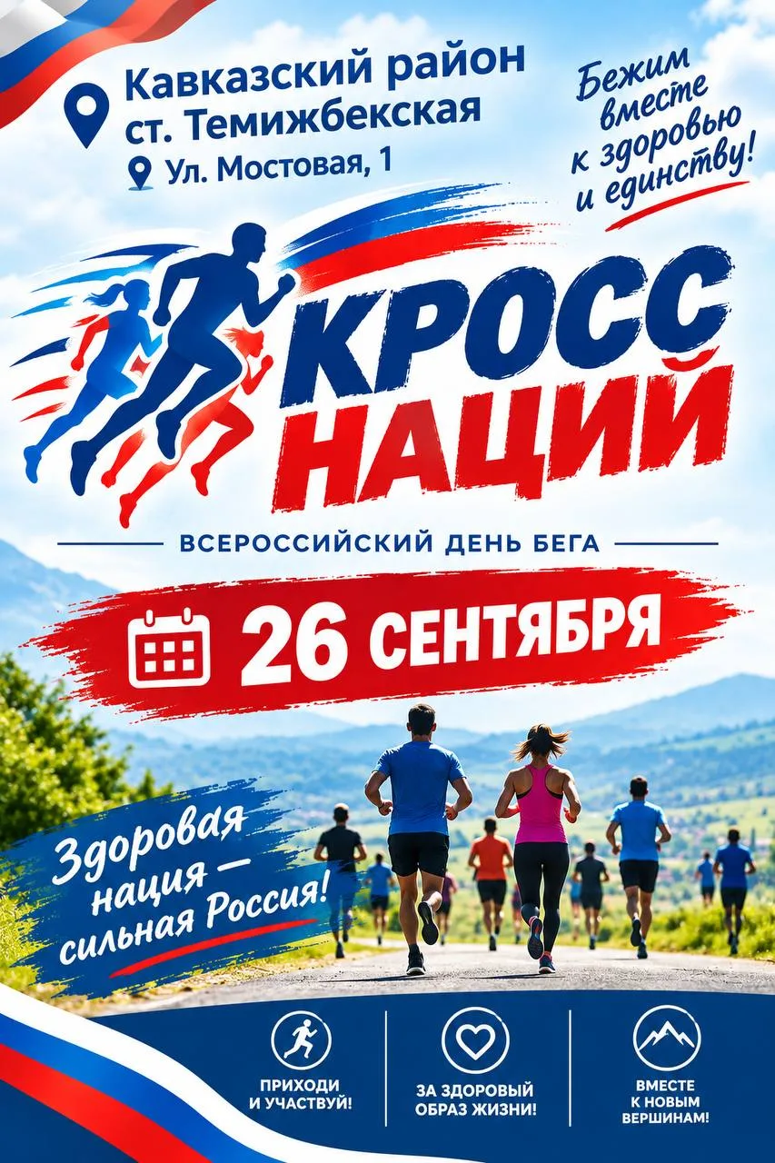 "Кросс наций" Всероссийский день бега