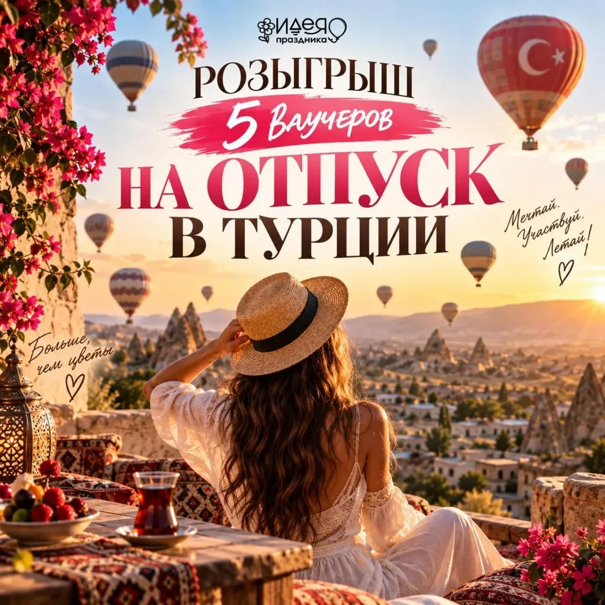 В Уфе разыгрывают 5 ваучеров на отдых в Турции 🌴