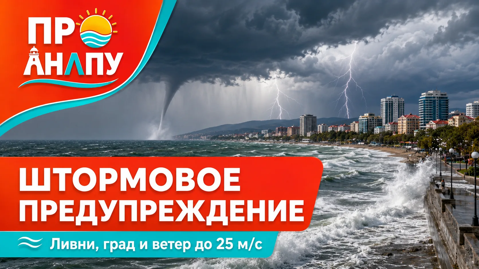 Экстренное предупреждение: на Кубани ожидаются ливни, град и сильный ветер