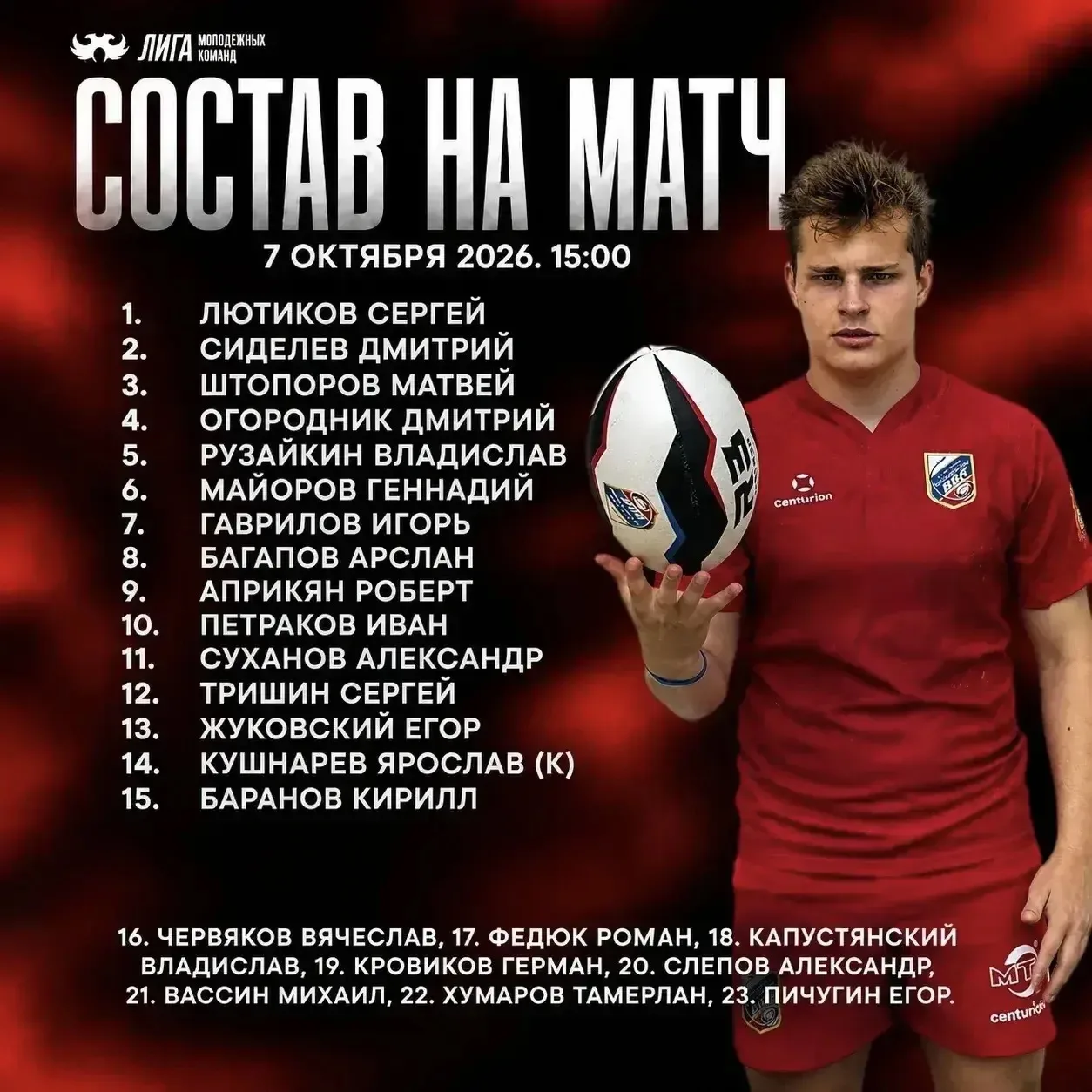 🏉ЛИГА МОЛОДЕЖНЫХ КОМАНД 2026