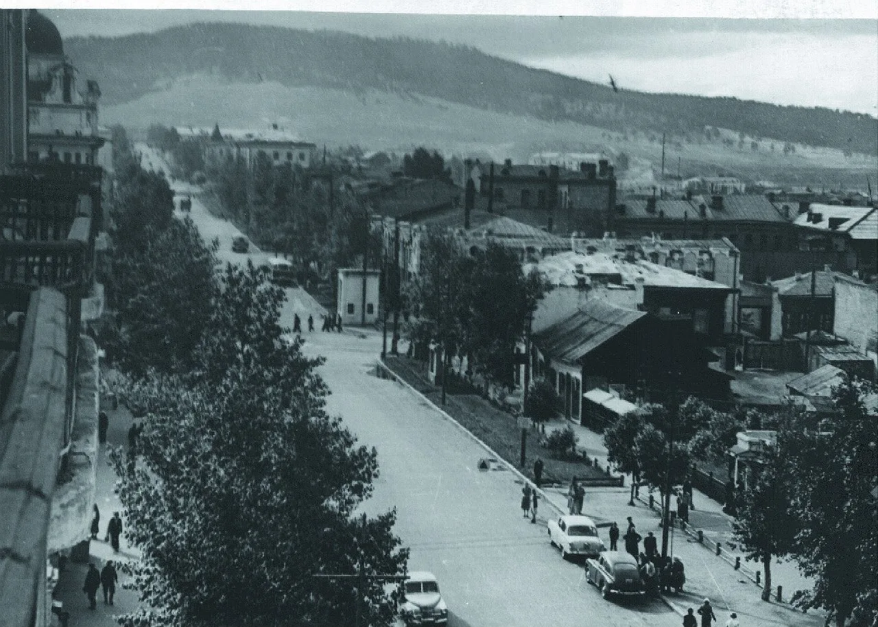 Улица Калинина в Амурской области в 60-е годы XX века.