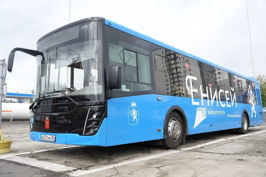 В Красноярске на линии вышли 23 газомоторных автобуса