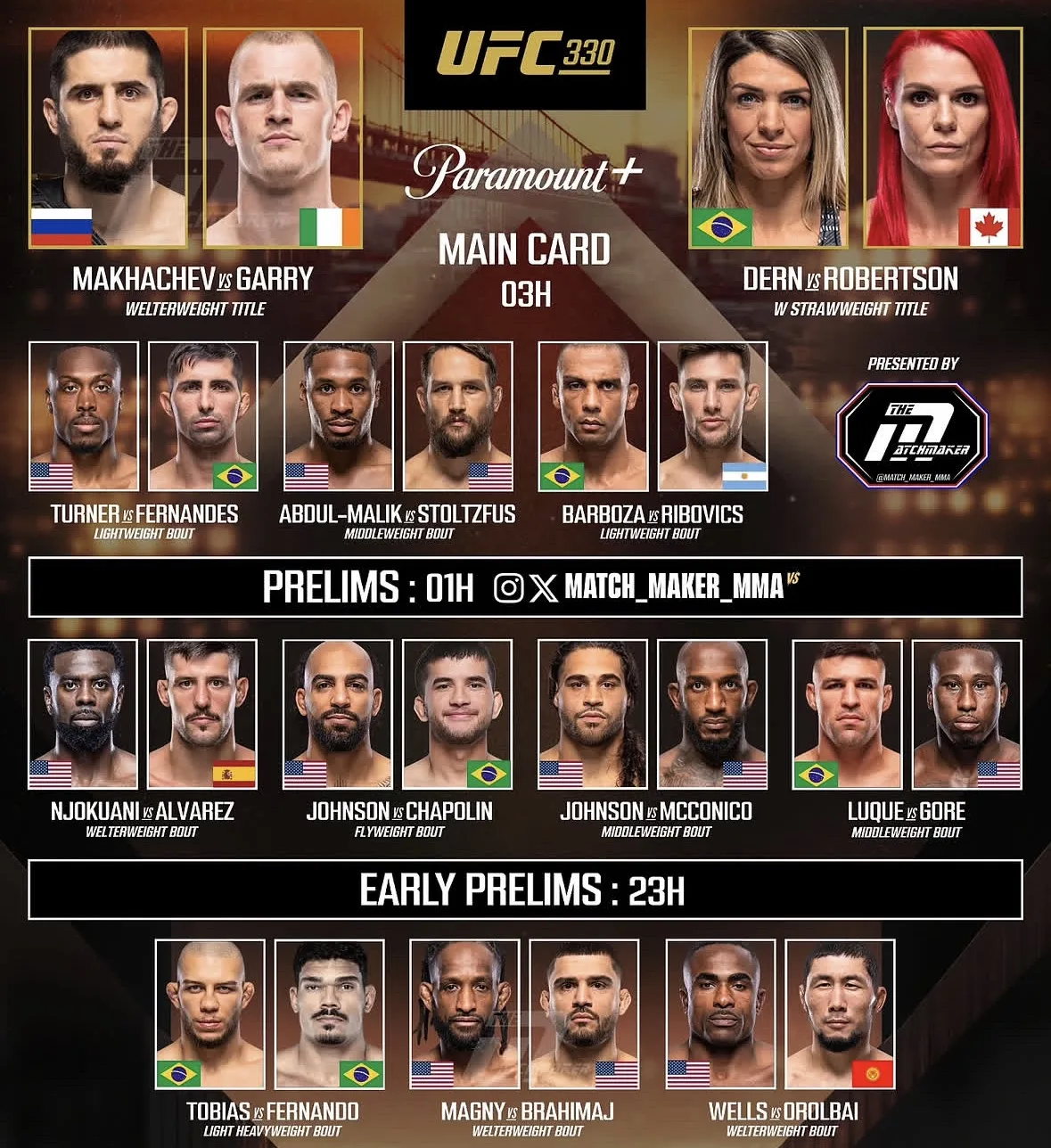 🥊 Начало в 00:30 (мск)