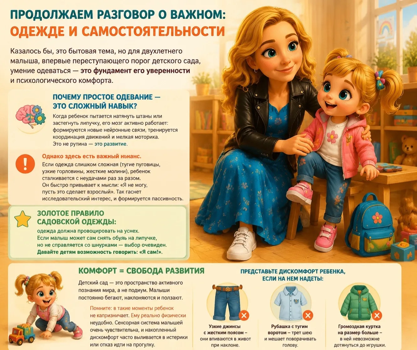🧒👗 Одежда для детского сада: инструкция по развитию самостоятельности!🩳👗