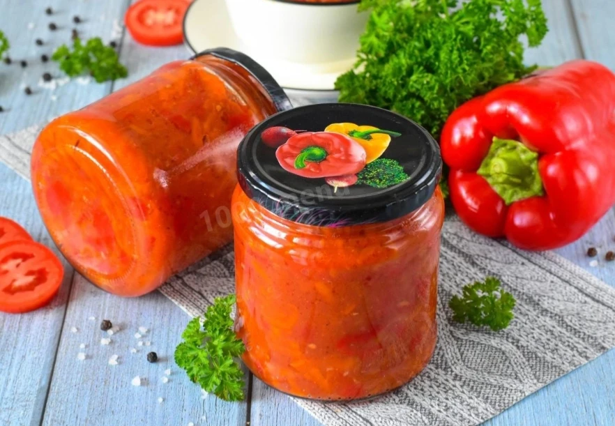 🫑🍅✨ «РУБИНОВЫЙ БАРХАТ»: Ароматная икра из болгарского перца, томатов и моркови на зим...