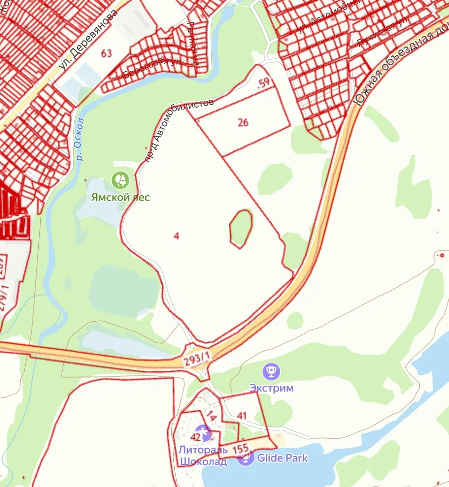Территорию через дорогу от пескарьера хотят отдать под ИЖС