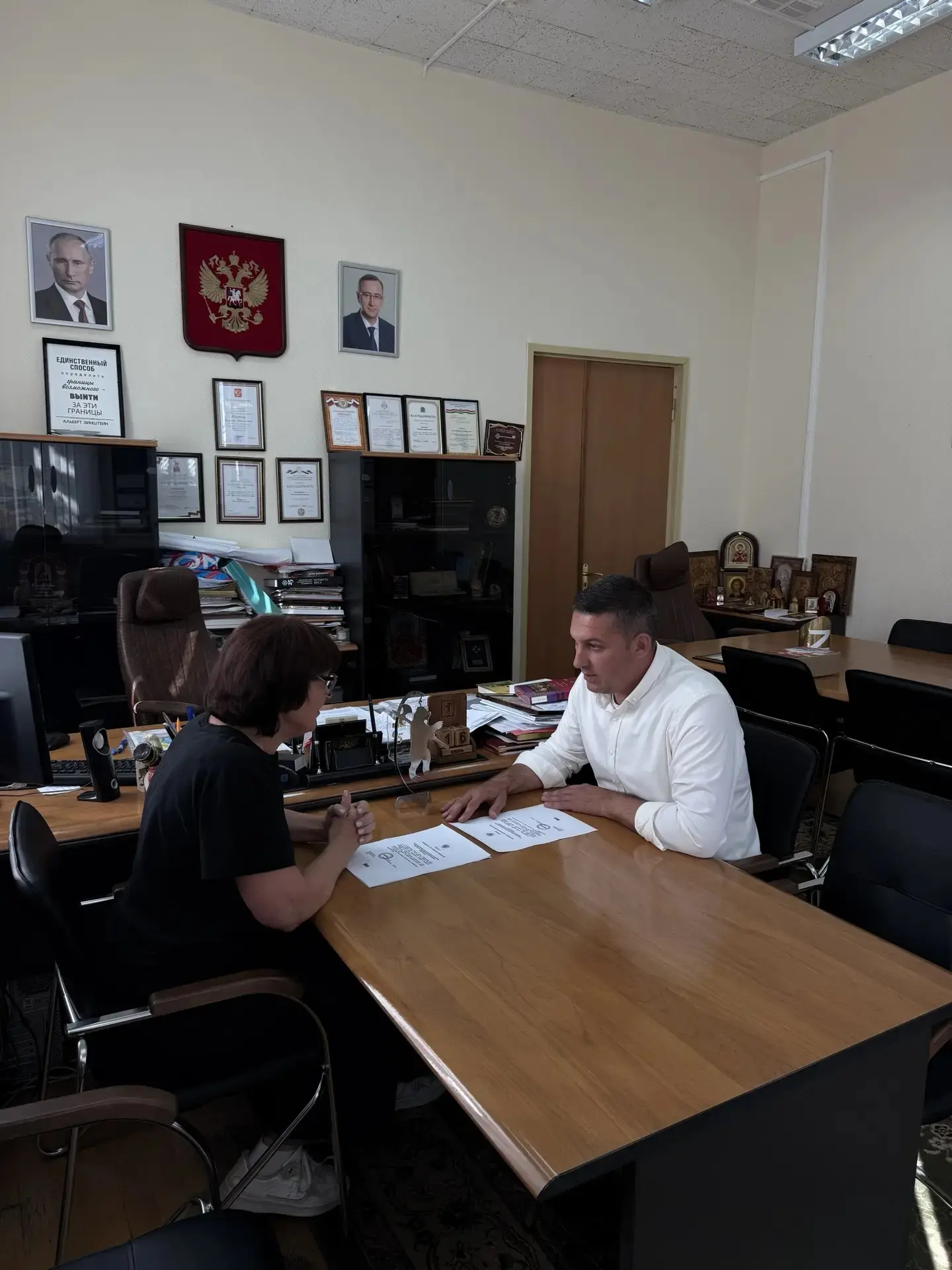 Сегодня с председателем ТИК округа Ольгой Жуковой провели совещание, приуроченное к назначению Прези