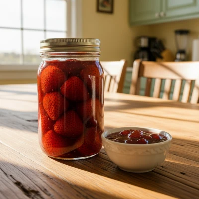 🍓 КЛУБНИЧНОЕ ВАРЕНЬЕ — ЦВЕТ И ЗАПАХ ЛЕТА

Если лето можно было бы закрыть в банку — оно бы пахло им
