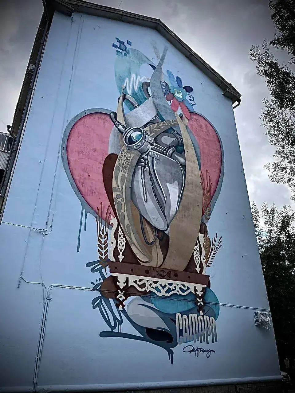 ❤️‍🔥 В Самаре появился новый мурал ко Дню города