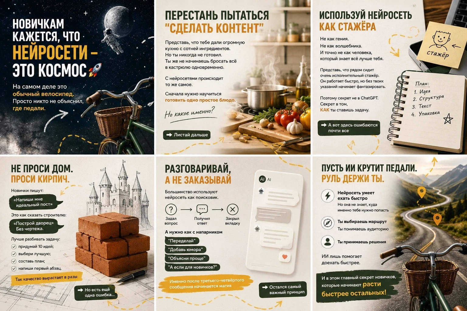 И вот 3-й способ создать карусель для поста из вашего готового текста🔥