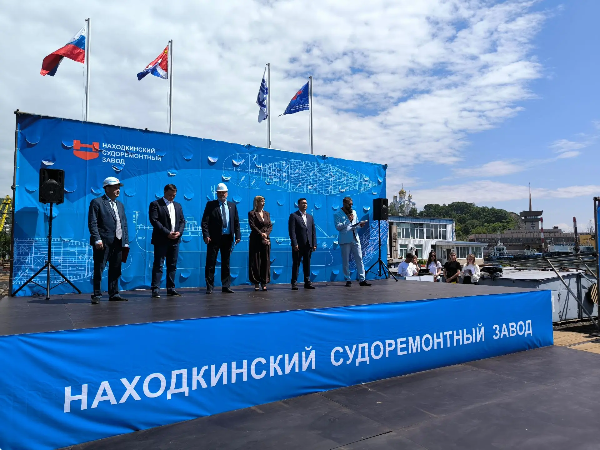 #КлассРС | На Находкинском заводе спущено на воду судно «Александр Родин»