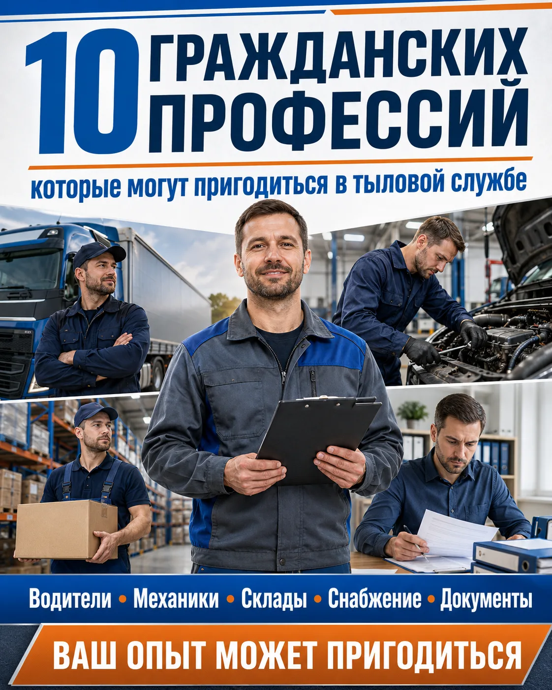 10 гражданских профессий, которые могут пригодиться в тыловой службе