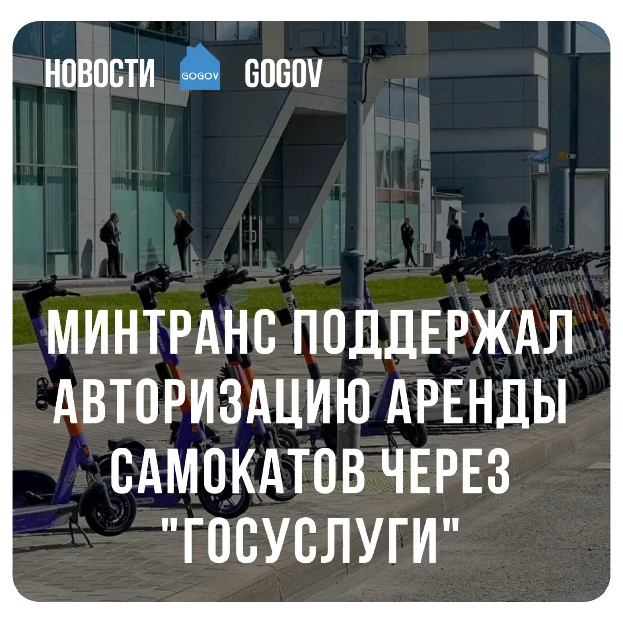 🛴 Минтранс поддержал идею обязательной авторизации пользователей арендных электросамокатов через пор